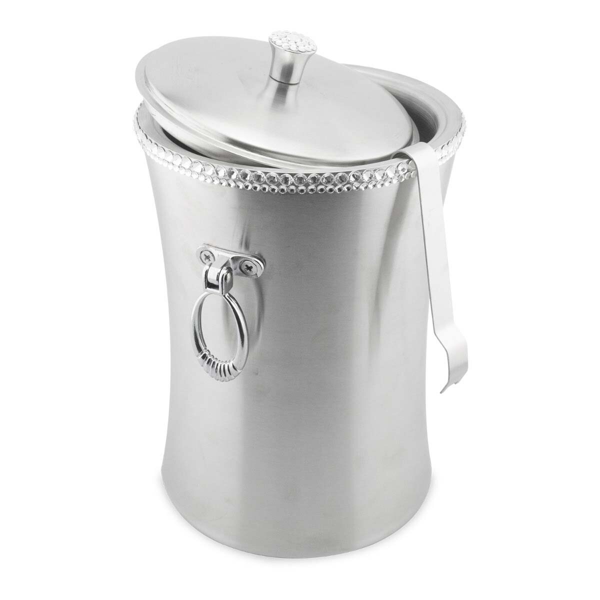 Silver ice bucket with 2024 lid