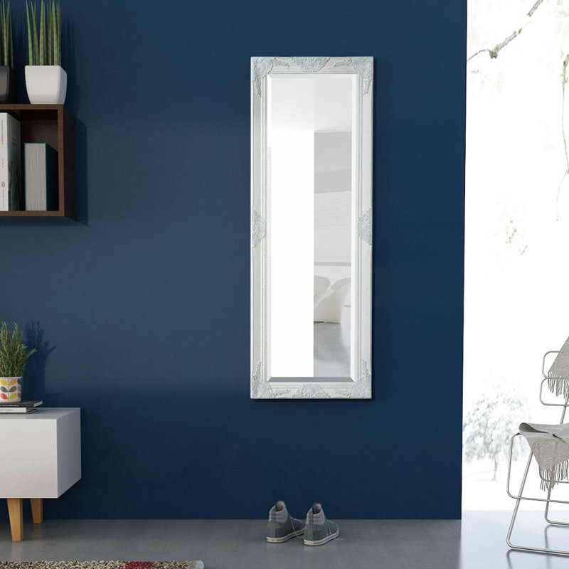 Blanche Full Length Mirror, 100cm H x 50cm W, White