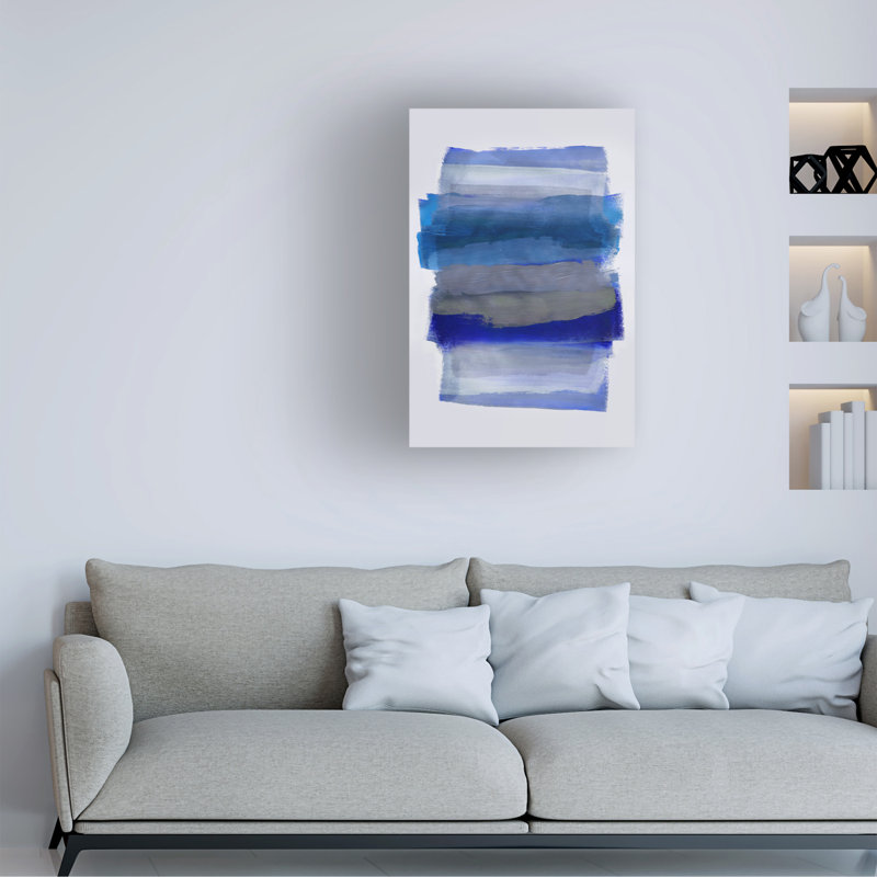 Œuvre d'art sur toile coups de pinceau à la bolognaise, bolologia, H 24 po x l 16 po
