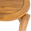 Table de salle à manger d'extérieur en bois d'acacia Kaja, finition teck avec conception à lattes