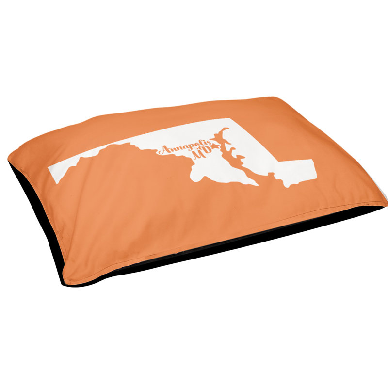 Coussin pour chien d’extérieur maryland annapolis, Petit (l 28 po x P 18 po x H 6 po), Orange