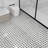 Carrara White Octagon and Black Jade Dot Marble Mosaic Polished Wall & Floor Tile-136025272