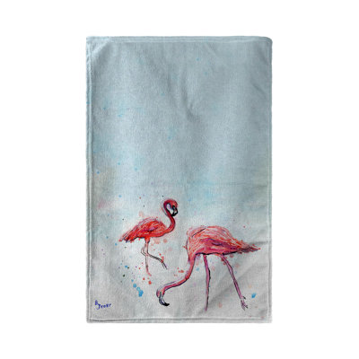 Serviette de plage funky flamant roses Breault