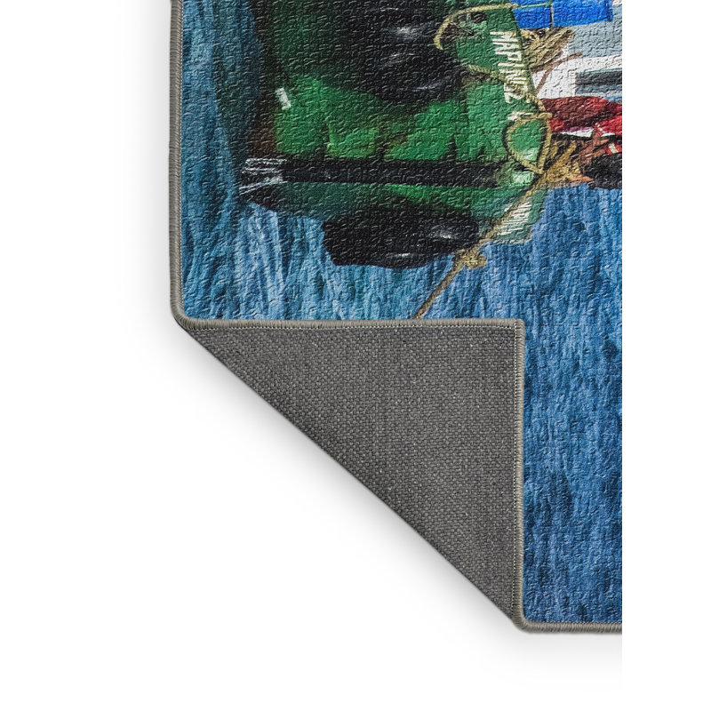 Tapis bleu area towboat, Rectangle 2 pi x 5 pi