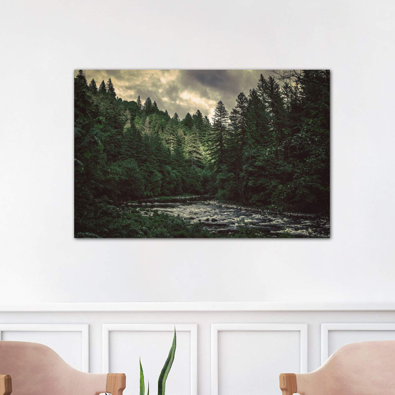 Pacific Northwest River And Trees by Nature Magick - Wrapped Canvas Print, 101.6 cm H x 66.04 cm W x 1.91 cm D