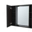 Armoire à pharmacie à double porte H 19 po, une tablette externe, noir-648803528