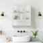 Modern Two-door Wall Cabinet with Featuring Two-tier Enclosed Storage-108808927