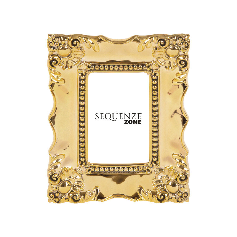 Embossed Picture Frame, Gold