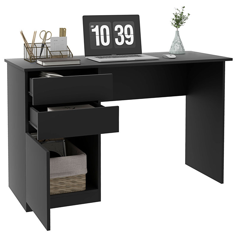 Bureau d'ordinateur avec rangement Bureau de bureau personnel avec armoire à tiroirs