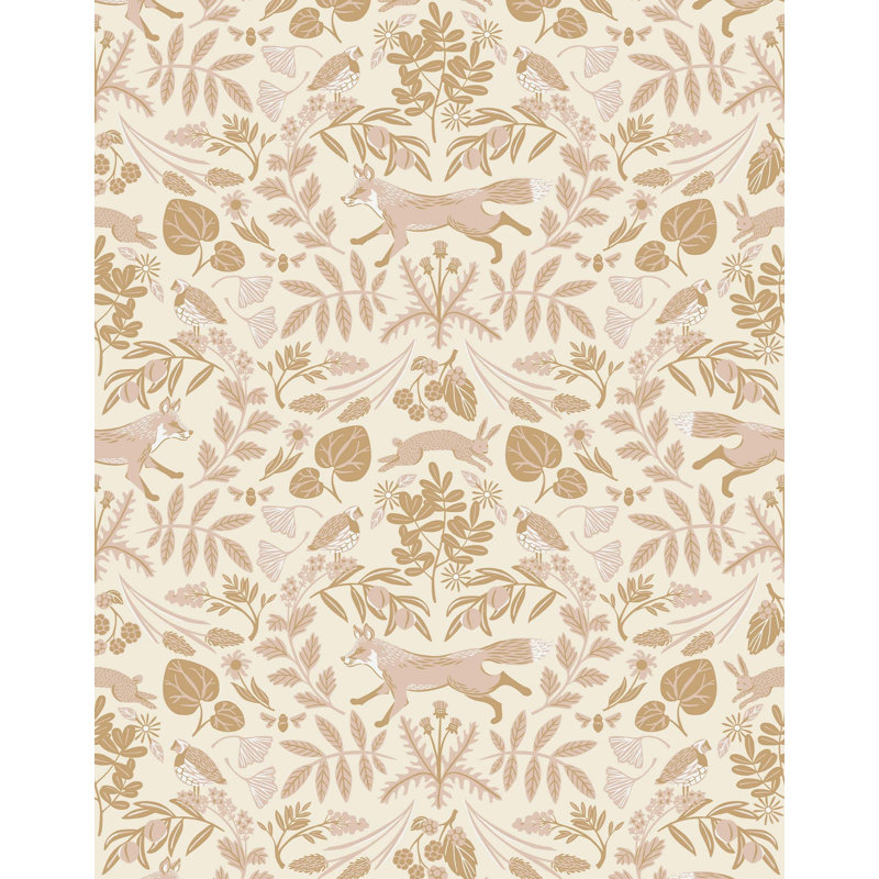 Piedmont Wallpaper | Traditional / Roll - 27" x 30', Blush