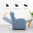 Modern Living Room Recliner Made of Thick Cushion Fabric with Massage Function-1933647990