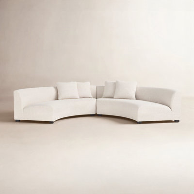 Fremont Upholstered Curved Sectional Symmetrical