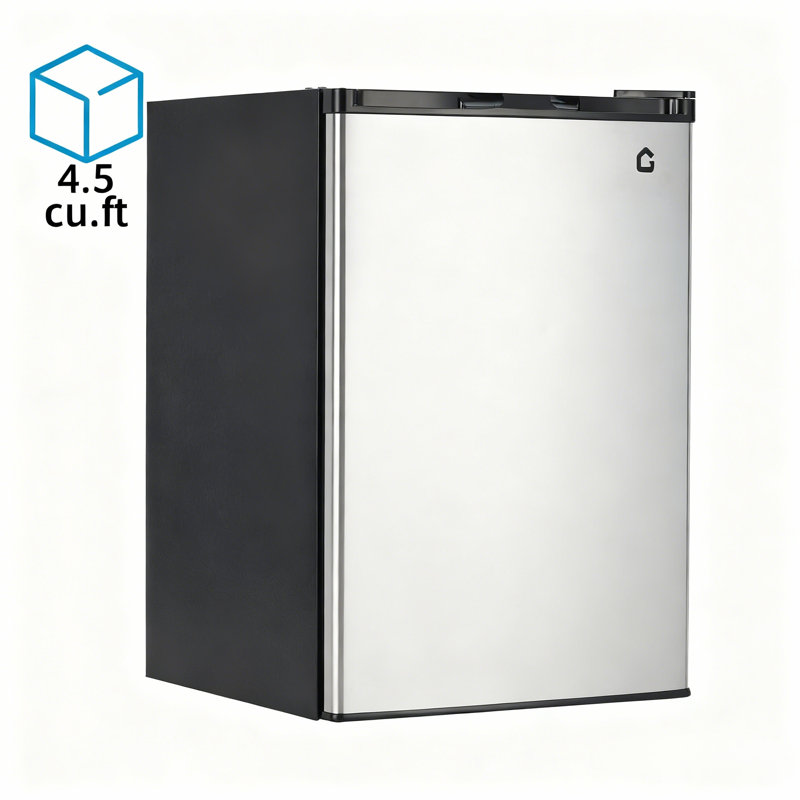 Compact Refrigerator | Two Door Mini Fridge with Energy-Efficient & Quiet Operation, 7 Settings Temperature Adjustable | for Dorm, Office, Bedroom, Kitchen, Bar Use​ with Adjustable Shelves