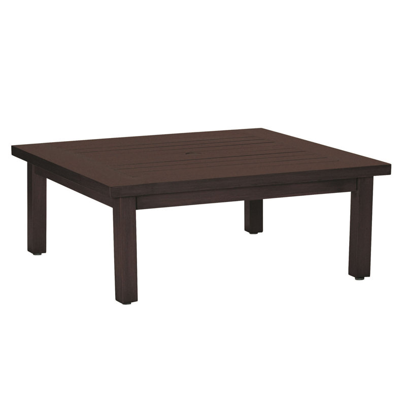 Club Metal Coffee Table, Mahogany