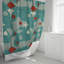 Rideau de douche avec tapis de bain-1952603483