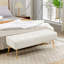 Banc rembourré en velours Chereese-915414881