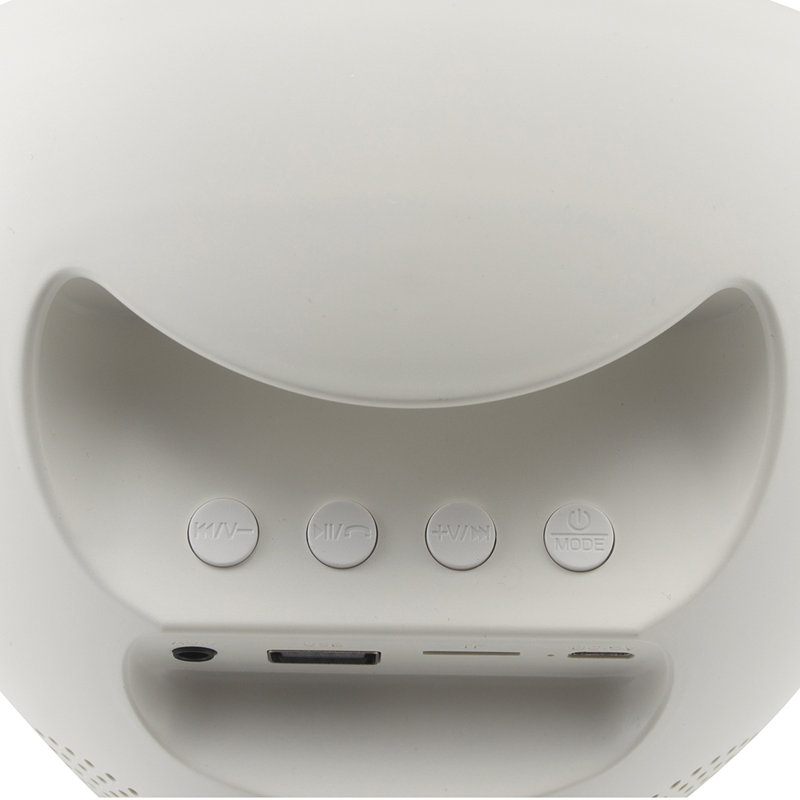 Electric Tabletop Clock in White with Alarm