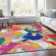 Machine Washable Indoor/Outdoor Xhevrie Blush Rug