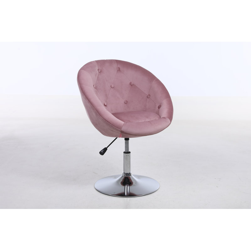 Velvet Task Chair, Pink