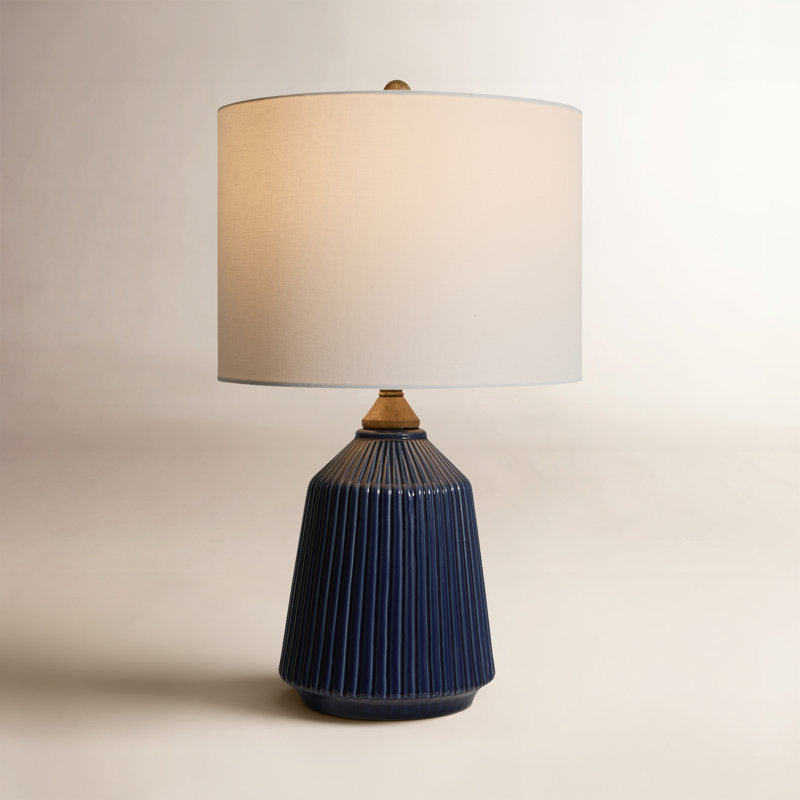 Lampe de table Teasley, Bleu