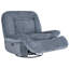 Fauteuil d'appoint pivotant et berçant en polyester avec repose-pieds-2116936960