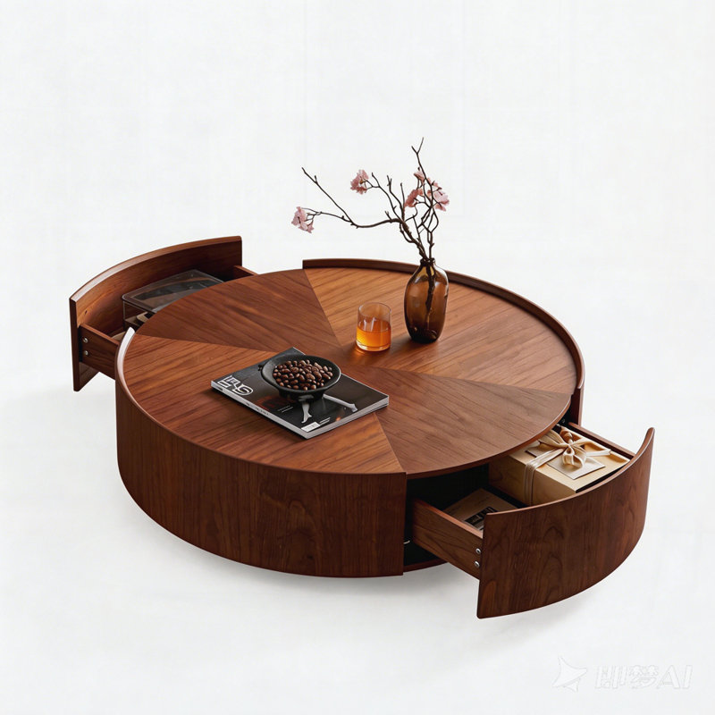 Table basse moderne pour le salon, H 11,8 po x L 39,3 po x l 39,3 po