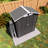 5x3 Ft Metal Storage Shed, Gray Color, Waterproof And Secure, Can Be A Pet House Or Tool Room, Easy To Install Shed In With Peaked Roof, For Garden Backyard Storage, Efficient Storing Sports