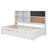 Charming Twin-Sized Daybed With Integrated Shelves, Chalkboard Design, And Pull-Out Trundle Bed