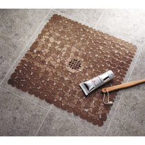 OTHWAY Extra Large Shower Mat 47x32, TPE Shower Mat Non Slip, Shower Stall  Mat with Drain