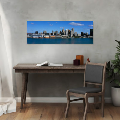 Usa, Michigan, Detroit Abstract Contemporary Architecture City Wall Art