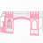 Pink Twin Size Loft Bed With Storage Staircase And Attractive Ornamental Window - Strong Wood Lovable Stable-1194327190