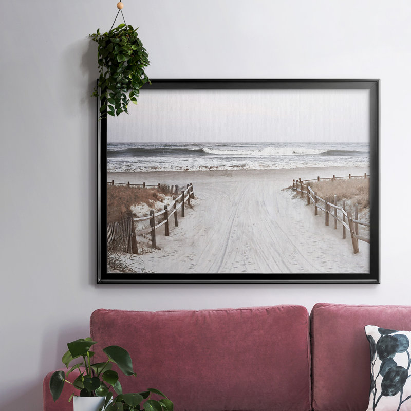 OBX Path, reproduction d'art sur toile encadrée, Noir, H 18 po x l 26 po x P 1,5 po