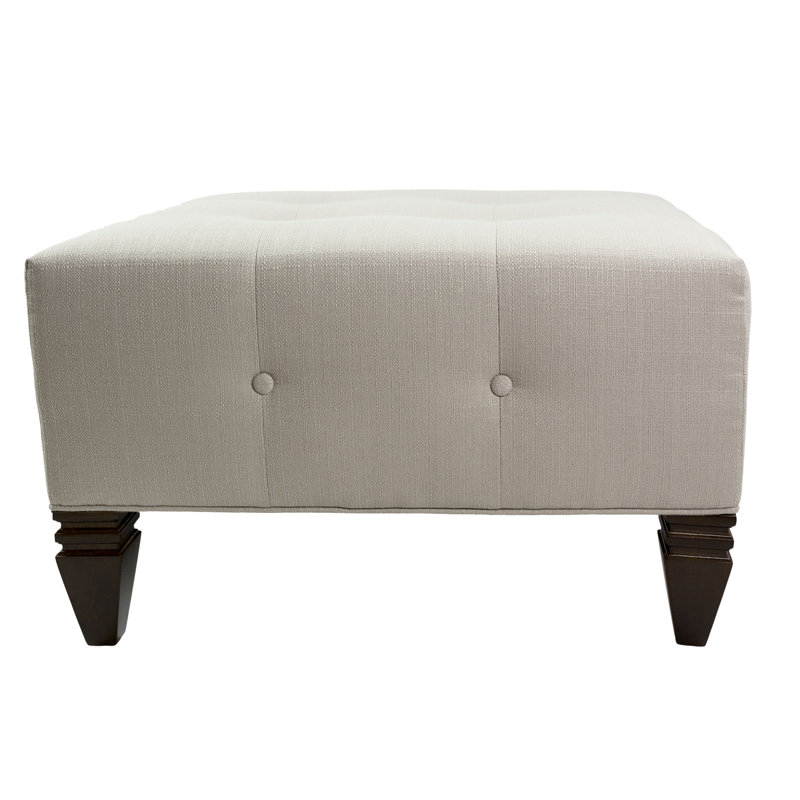 Hobson Upholstered Ottoman, Mouse