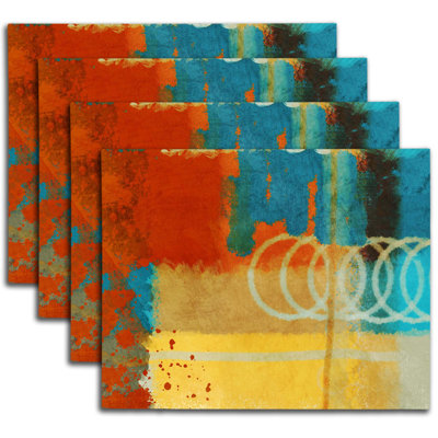 Napperon abstrait en polyester