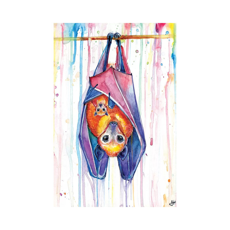 Buncha Bats by Marc Allante - Wrapped Canvas Gallery-Wrapped Canvas Giclée, 66.04 cm H x 45.72 cm W x 1.91 cm D