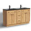 Meuble-lavabo double 60 po avec lavabo en résine 60 po Modern-2023637046-2023637044