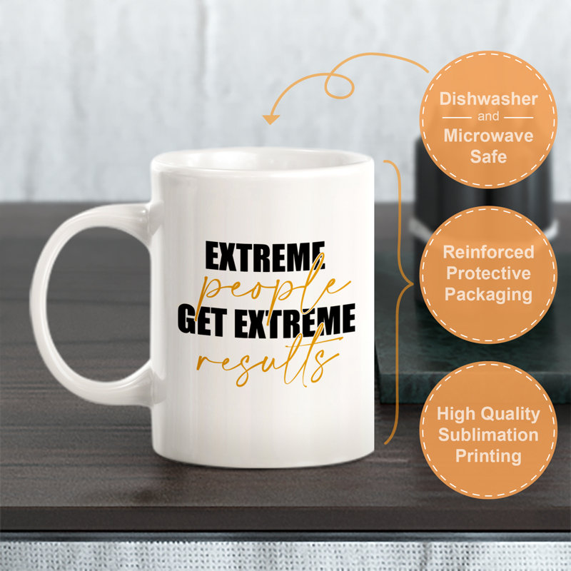 Tasse à café en plastique Extreme People, Ensemble de verres à lait, Céramique