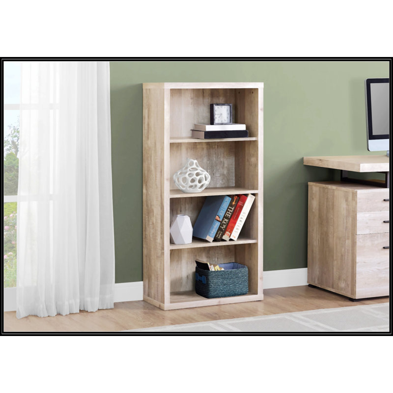 Bookshelf, Taupe, (4 Shelves) 47.5"H x 23.75"W x 11.75"D