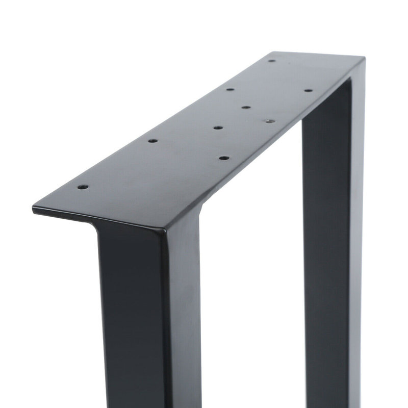 Pied de table en métal Erickah, H 22 po x l 15,30 po x P 2,90 po