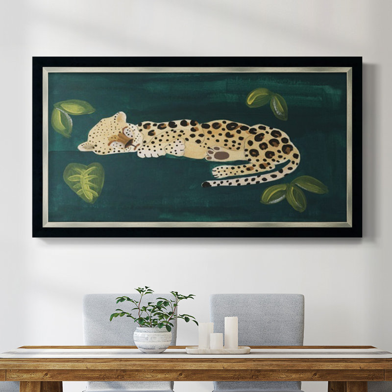 Lethargic Leopard II - reproduction de photo sur toile, H 25 po x l 45 po x P 1 po