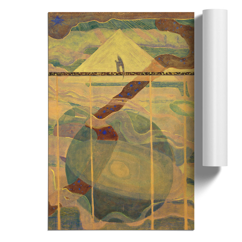 Sonata of the Stars by Mikalojus Konstantinas - Frameless Print, 30cm H x 21cm W x 0.1cm D