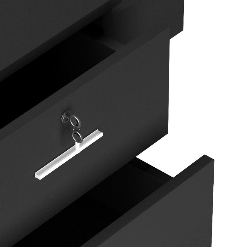 Armoire de rangement Akine, Noir