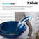 Irruption Glass Circular Vessel Bathroom Sink
