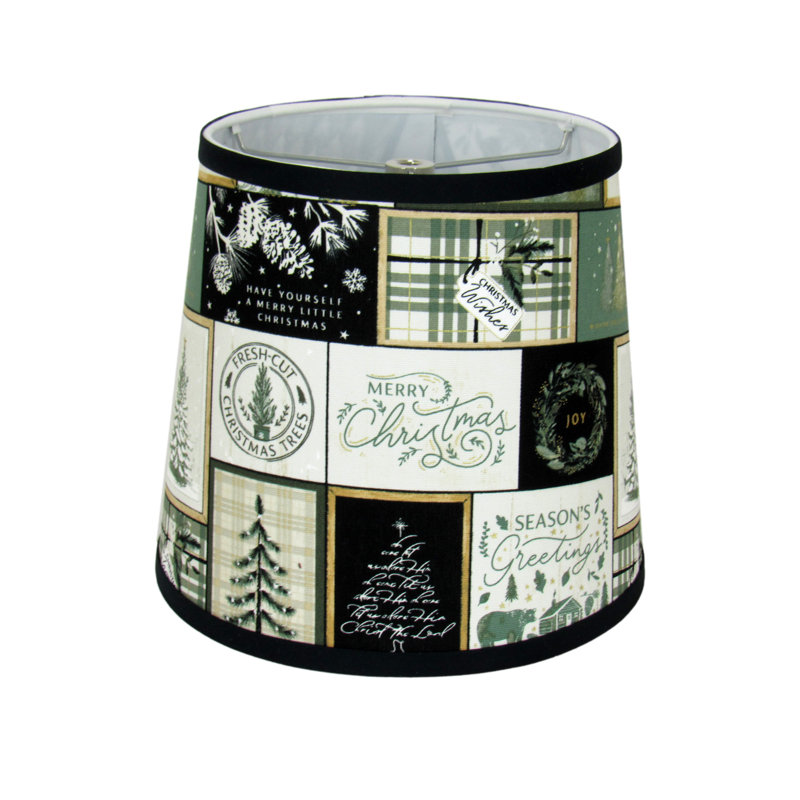 Abat-jour 10 "Holiday Patchwork