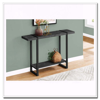 Accent Table, Console, Entryway, Narrow, Sofa, Living Room, Bedroom, Metal, Laminate