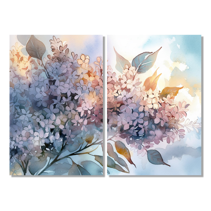 Lilas mauves aromathérapie - Art mural traditionnel, Toile tendue, Ne s’applique pas, H 36 po x l 48 po