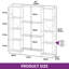 160cm W Metal Standard Bookcase-437570343