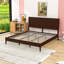 Lit plateforme en bambou avec pieds de support-129053122-129053125