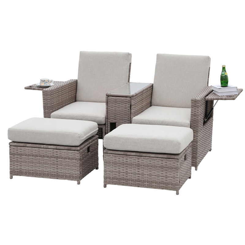 71cm Long Chaise Lounge Set