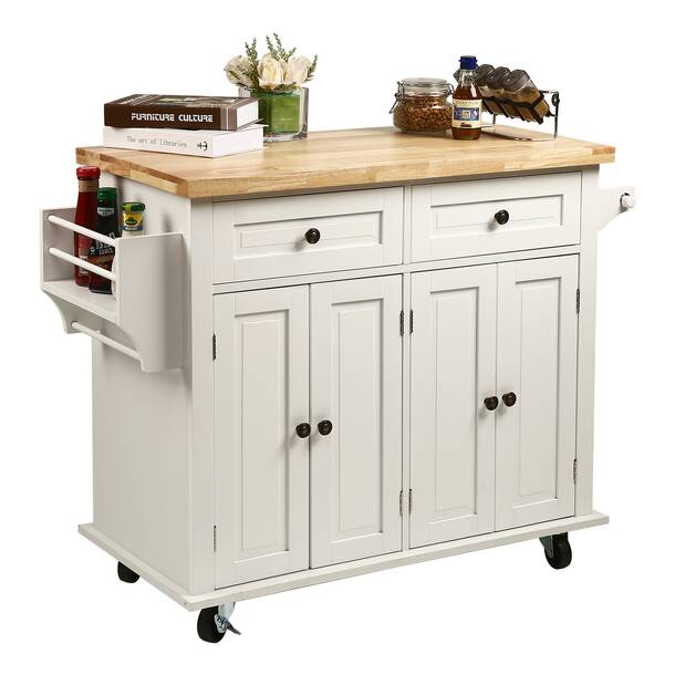 Red Barrel Studio® Solid Wood Kitchen Island & Reviews | Wayfair